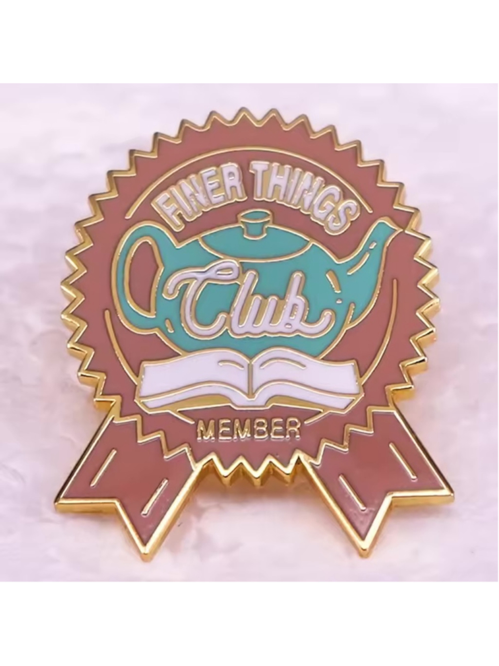 “Finer Things Club Member” The Office Enamel Pin